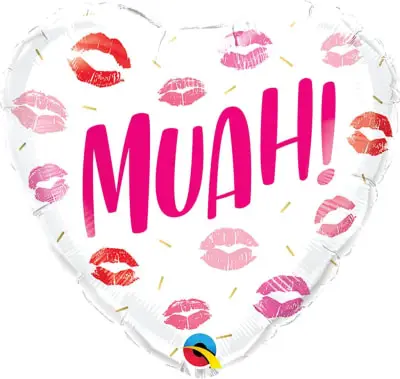 Globo de amor "Muah"