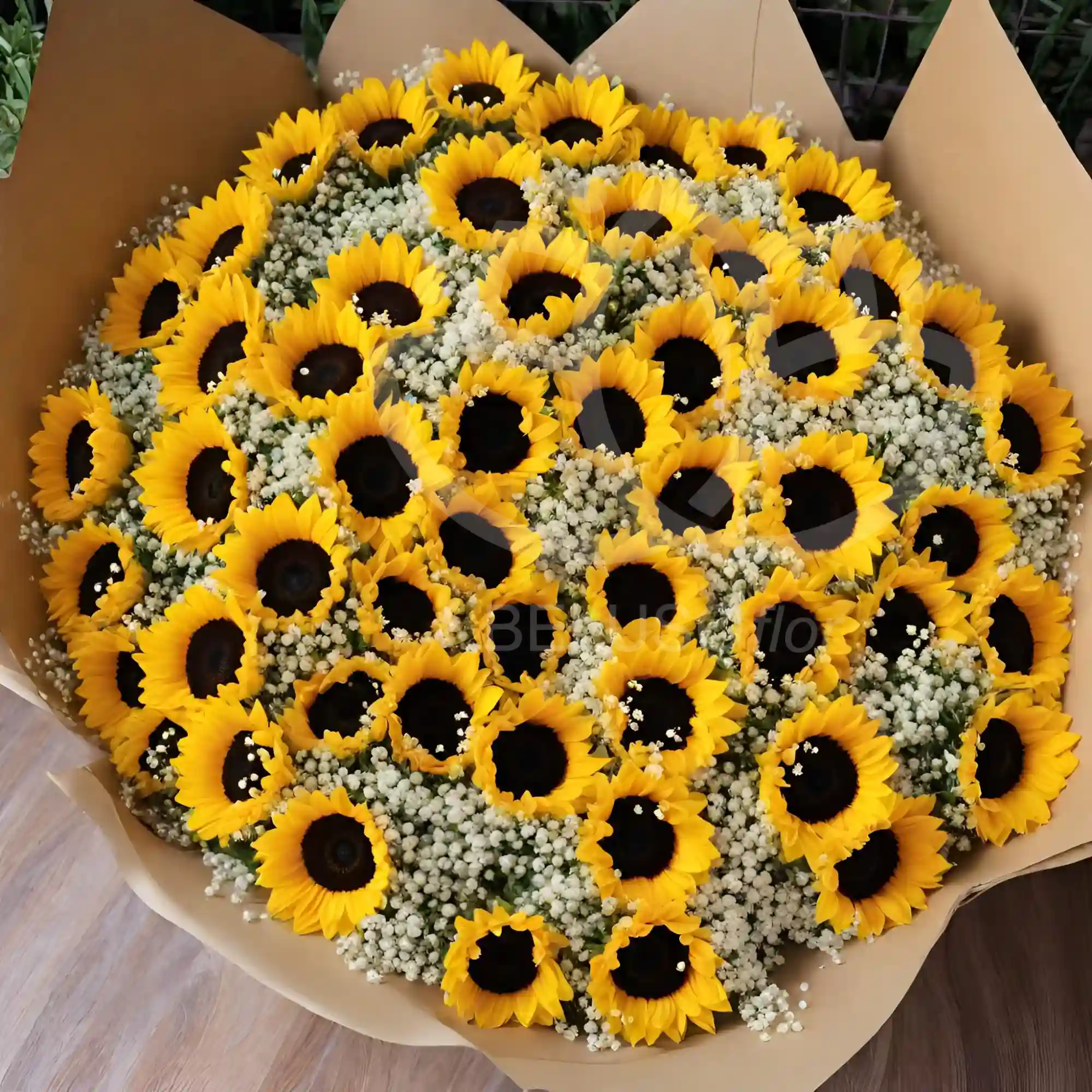 Ramo de 50 girasoles 4