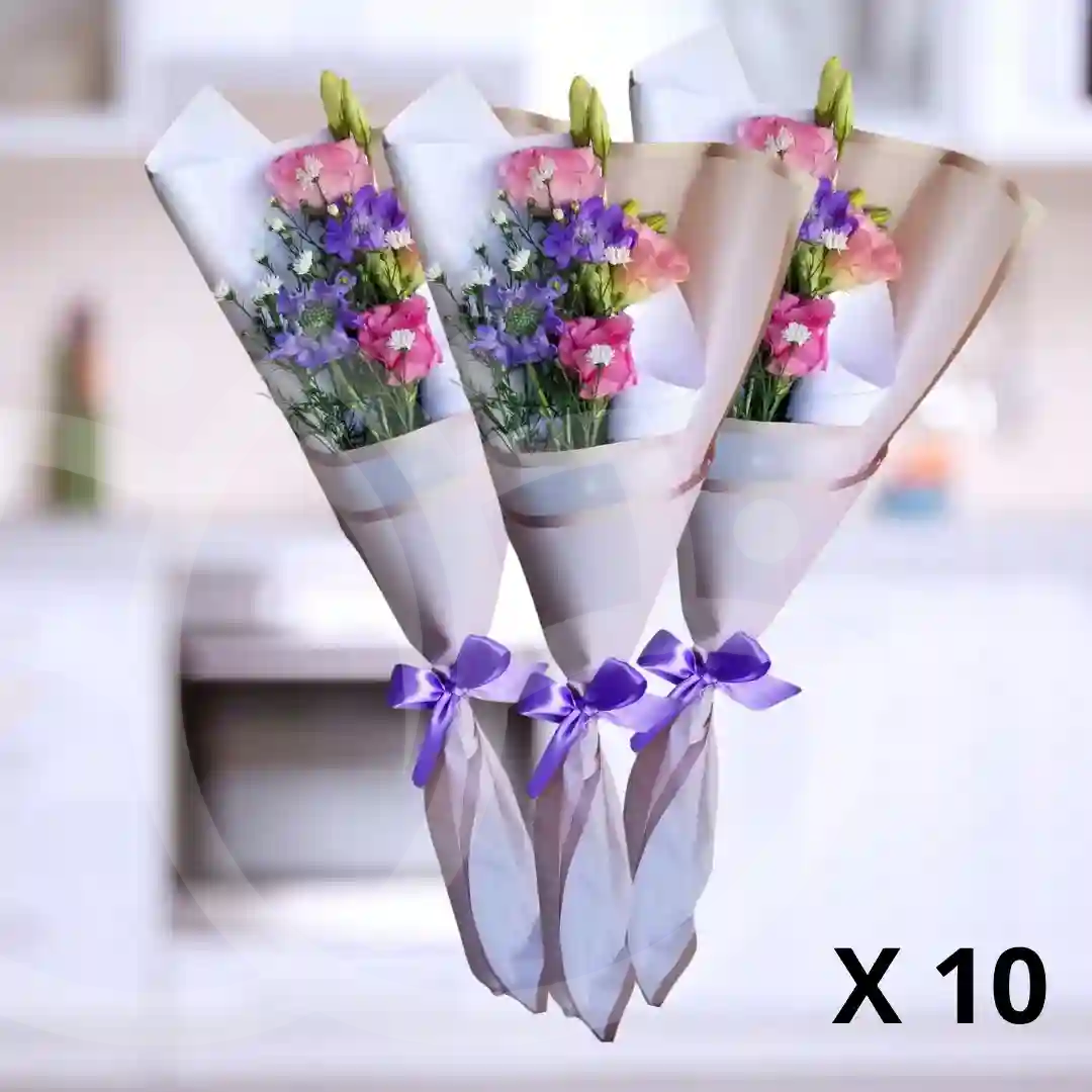 Pack de 10 ramos de "Bouquet Dulce Sencillez" 1