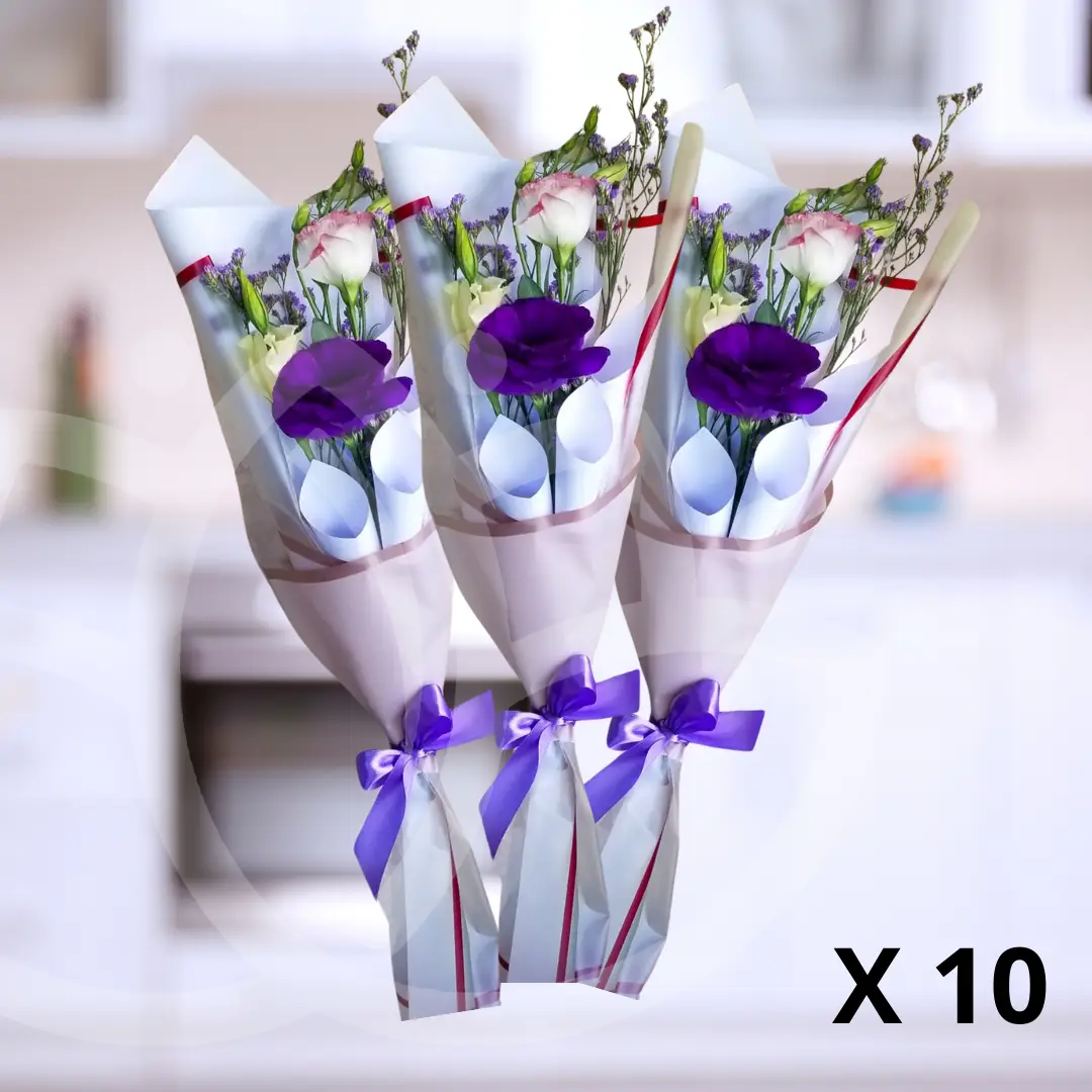 Pack de 10 ramos "Bouquet Serenidad"