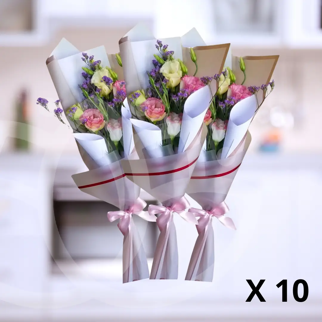 Pack de 10 ramos "Bouquet Encanto Natural"