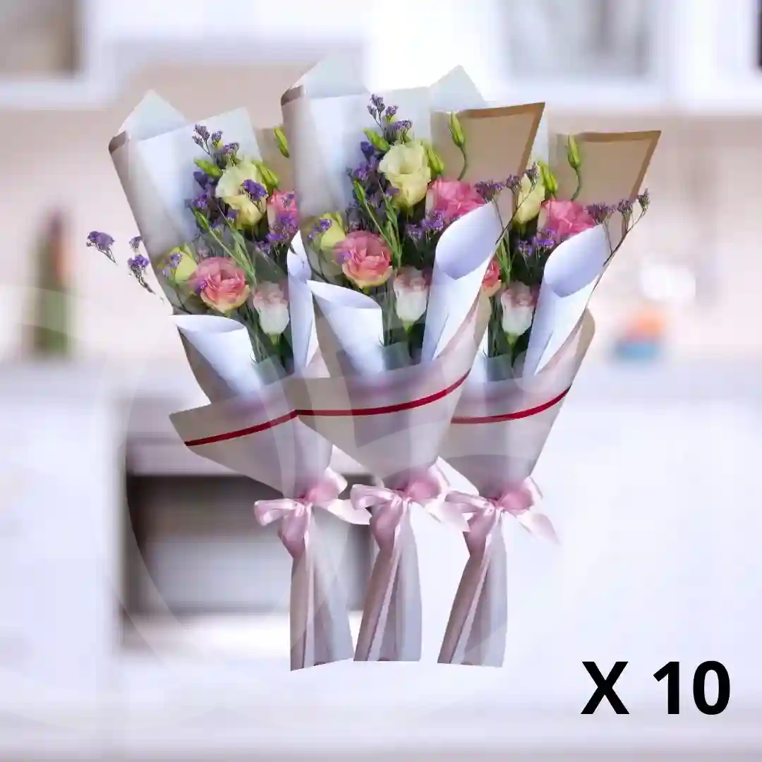 Pack de 10 ramos "Bouquet Encanto Natural" 1