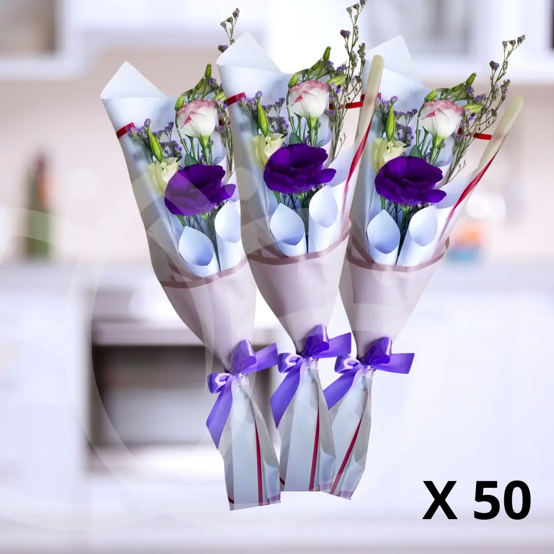 Pack de 50 ramos "Bouquet Serenidad"