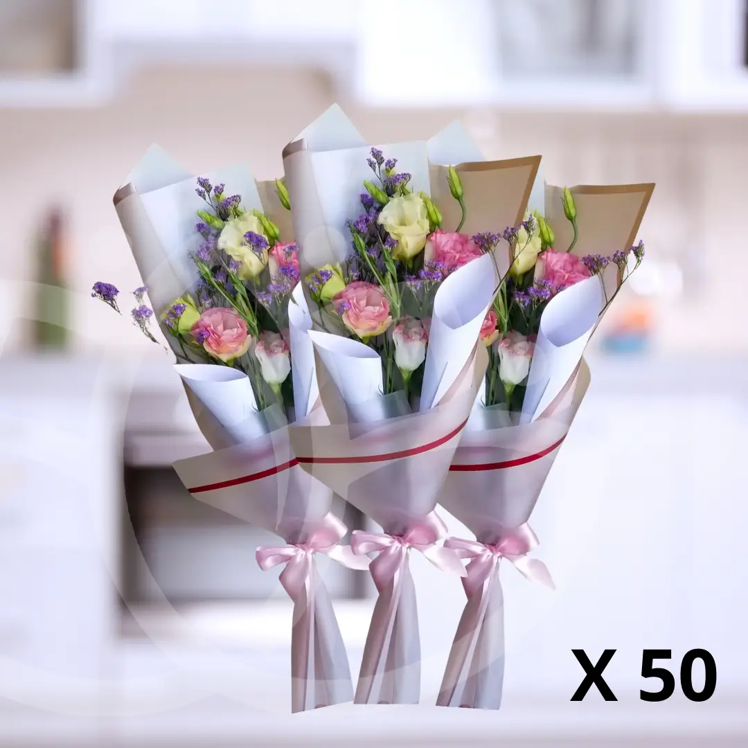 Pack de 50 ramos "Bouquet Encanto Natural"