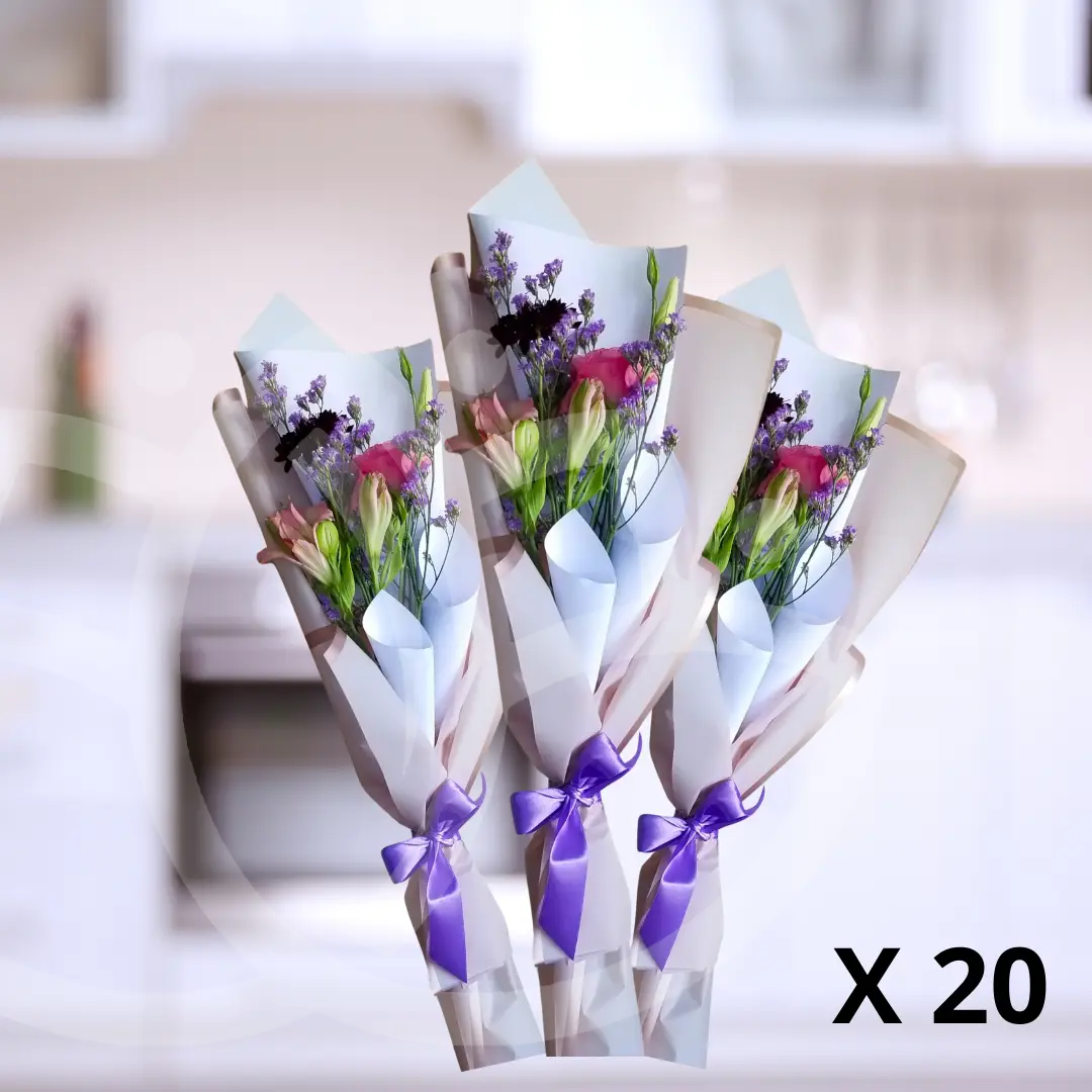 Pack de 20 ramos "Ramo Pureza Floral"