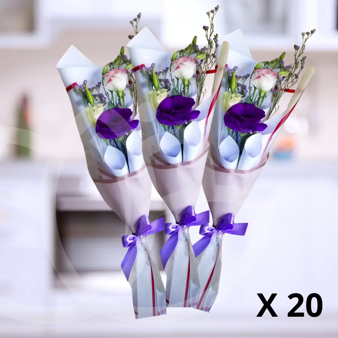 Pack de 20 ramos "Bouquet Serenidad"