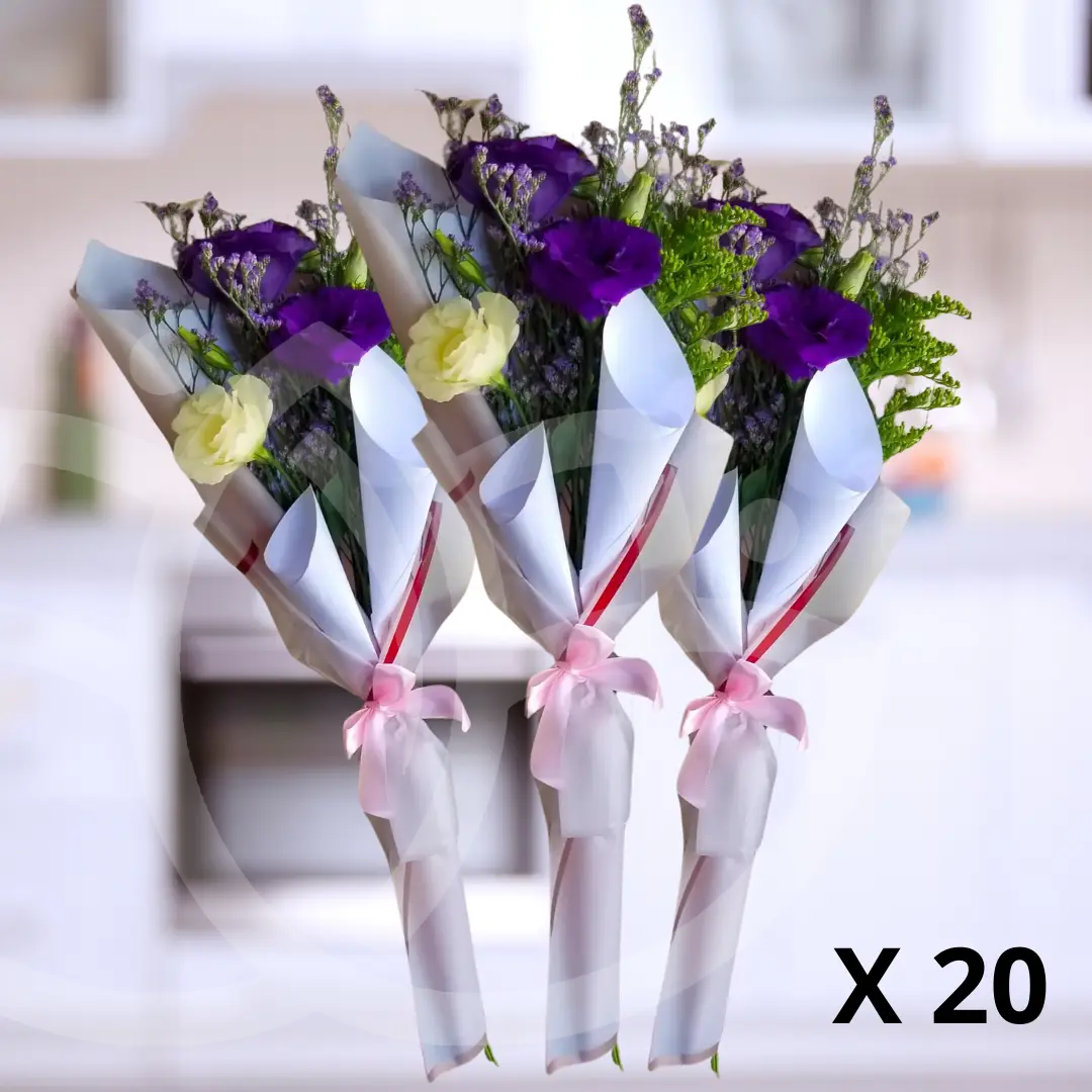 Pack de 20 ramos "Lisianthus en Armonía"