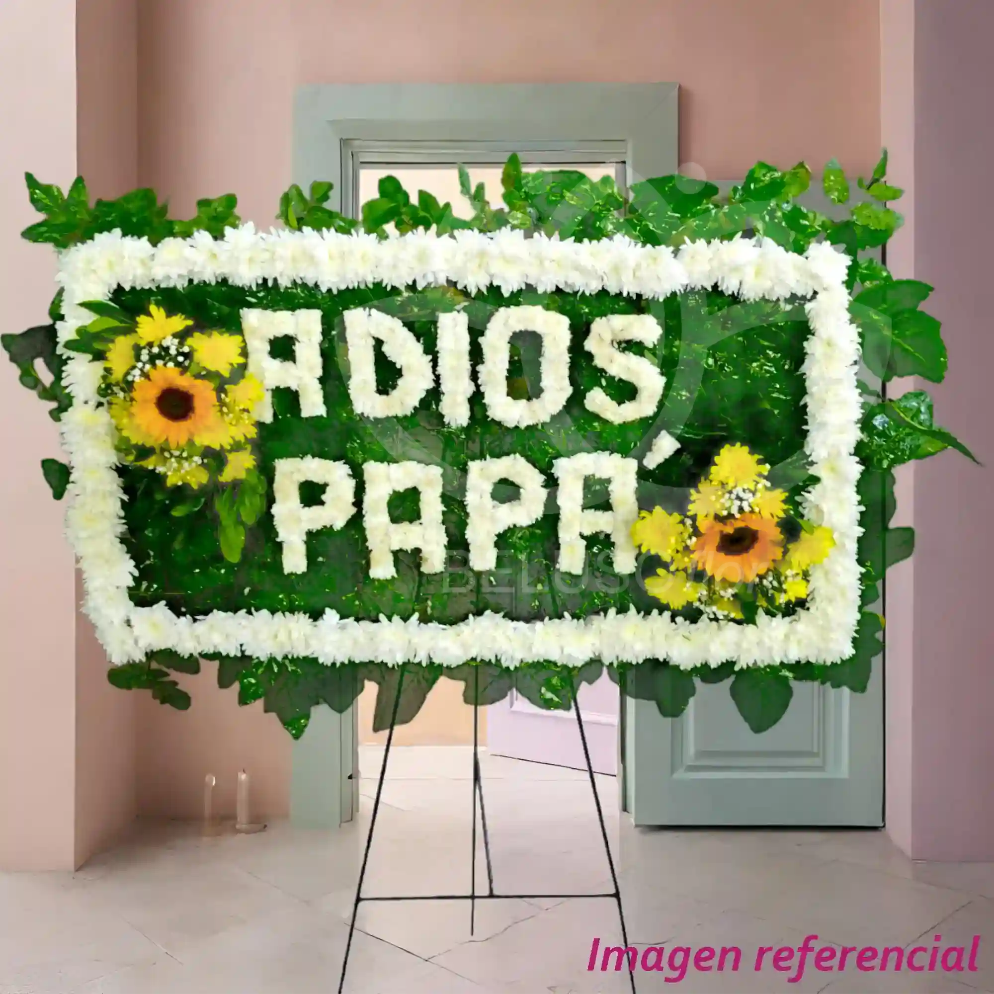 Ofrenda floral con mensaje personalizado 3